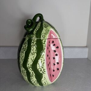 Vintage 1993 Boston Warehouse Trading Corporation Watermelon Cookie Jar.
